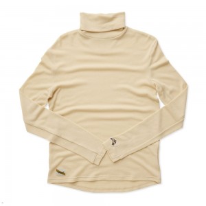 Beige Tracksmith Fells Turtleneck Men's Base Layer Australia | ADPG-69148