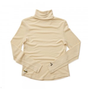 Beige Tracksmith Fells Turtleneck Women's Base Layer Australia | OURL-31879