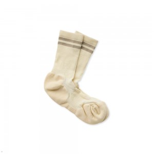 Beige Tracksmith Merino Tube Sock Australia | JHMV-05194