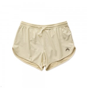 Beige Tracksmith Van Cortlandt Men's Shorts Australia | VHNA-14587