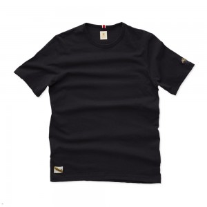 Black Tracksmith Grayboy Men's Tee Australia | DSQN-12385