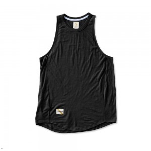 Black Tracksmith Harrier Women's Tank Australia | YSIX-03825