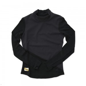 Black Tracksmith NDO Wind-Block Mockneck Women's Shirts Australia | JDHQ-54701