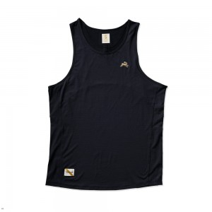 Black Tracksmith Twilight Men's Tank Australia | ESRV-73019