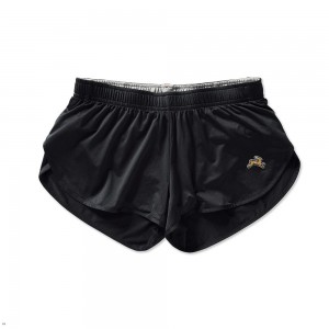 Black Tracksmith Twilight Split Women's Shorts Australia | ZJUY-59840