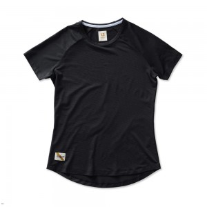 Black Tracksmith Twilight Women's Tee Australia | PNOG-12493