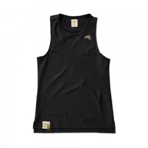 Black Tracksmith Van Cortlandt Women's Singlet Australia | WFVG-51804