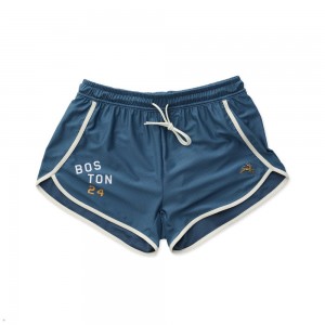 Blue Tracksmith Boston Women's Shorts Australia | WTCL-45237