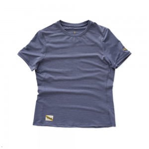 Blue Tracksmith Session Women's Tee Australia | EZYX-34750