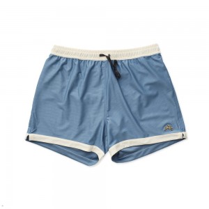 Blue White Tracksmith Van Cortlandt Grand Men's Shorts Australia | OIUQ-24630