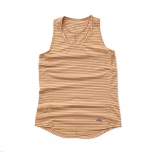 Brown Tracksmith Horizon Women's Tank Australia | TZGO-41863