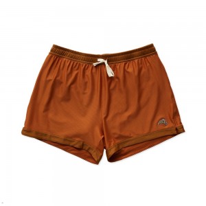 Brown Tracksmith Van Cortlandt Grand Men's Shorts Australia | EZXA-60793