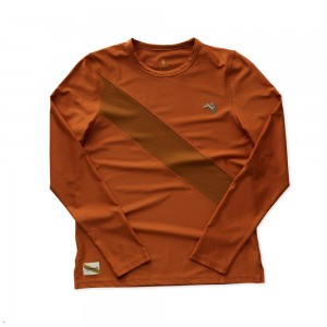 Brown Tracksmith Van Cortlandt Long Sleeve Women's Shirts Australia | CZMK-57421