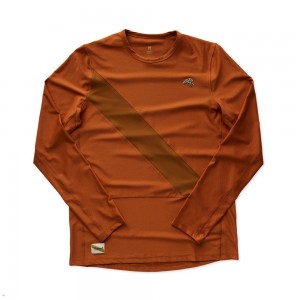 Brown Tracksmith Van Cortlandt Long Sleeve Men's Shirts Australia | ONQU-28615