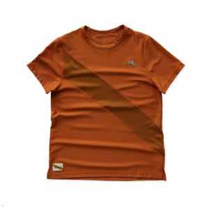 Brown Tracksmith Van Cortlandt Women's Tee Australia | TPLO-85463