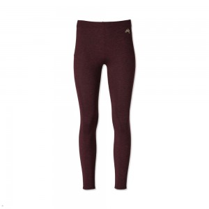 Burgundy Tracksmith Session Women's Tights Australia | IGJB-84913