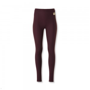 Burgundy Tracksmith Turnover Women's Tights Australia | GMCK-51862