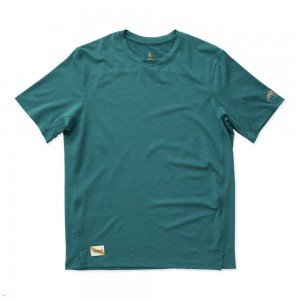 Green Tracksmith Session Men's Tee Australia | TWXP-02953