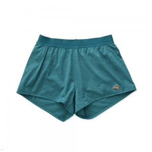 Green Tracksmith Session Speed Women's Shorts Australia | VBWH-94106