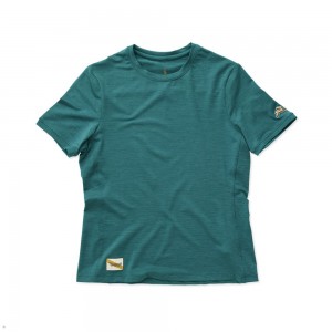 Green Tracksmith Session Women's Tee Australia | CIOY-17938