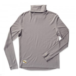 Grey Tracksmith Fells Turtleneck Men's Base Layer Australia | SAOM-58723