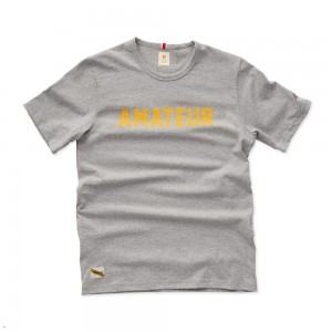 Grey Tracksmith Grayboy Amateur Men's Tee Australia | VUTF-91728