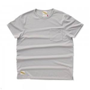 Grey Tracksmith Run Cannonball Run Men's Tee Australia | VKIC-28496