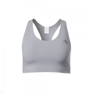 Grey Tracksmith Run Cannonball Run Women's Bra Australia | UFQR-47298