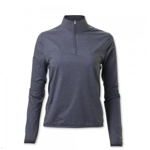 Grey Tracksmith Session Quarter Zip Women's Mid Layer Australia | UXVG-40629