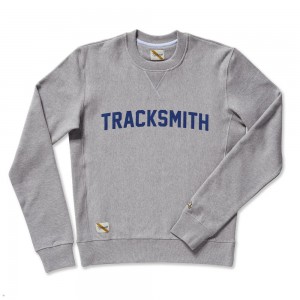 Grey Tracksmith Trackhouse Crew Men's Sweatshirt Australia | EPTO-93584