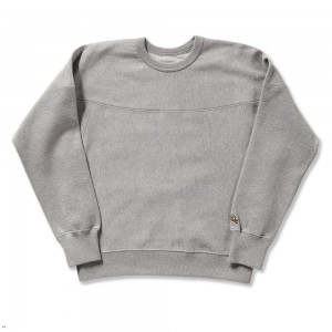 Grey Tracksmith Trackhouse Crew Women's Sweatshirt Australia | OWSE-52809