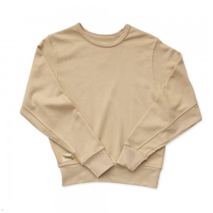 Khaki Tracksmith Trackhouse Midweight Crew Women's Sweatshirt Australia | DMVR-10792