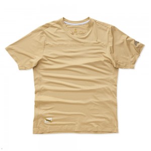 Khaki Tracksmith Twilight Men's Tee Australia | TXPS-58079