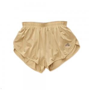 Khaki Tracksmith Twilight Split Men's Shorts Australia | IYPH-34251