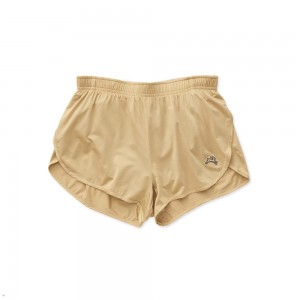 Khaki Tracksmith Twilight Split Women's Shorts Australia | XBYR-14896