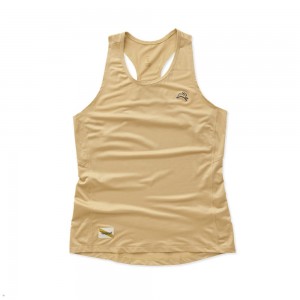 Khaki Tracksmith Twilight Women's Tank Australia | LHSE-19524