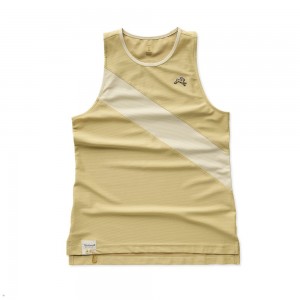 Khaki Tracksmith Van Cortlandt Women's Singlet Australia | FVIL-72084