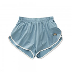 Light Blue Tracksmith Twilight Split Men's Shorts Australia | IRTB-14269