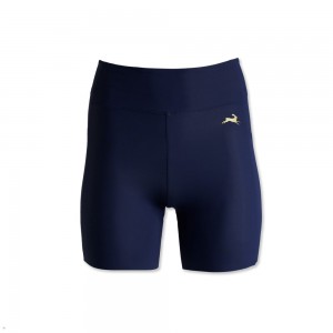 Navy Tracksmith Allston Women's Shorts Australia | IANE-30489