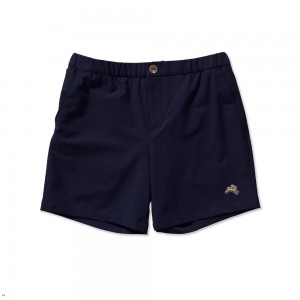 Navy Tracksmith Falmouth Men's Shorts Australia | QTLJ-69183