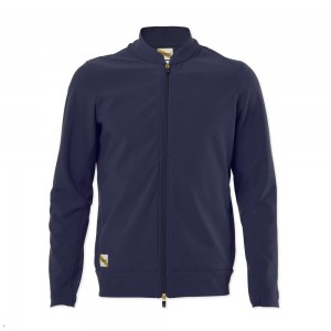 Navy Tracksmith Nor'Easter Men's Jacket Australia | ZYWT-34162