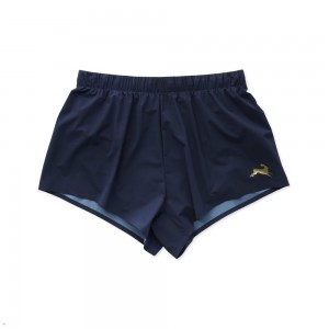 Navy Tracksmith Strata Men's Shorts Australia | OQJG-74120