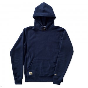 Navy Tracksmith Trackhouse Men's Sweatshirt Australia | TNFZ-39806