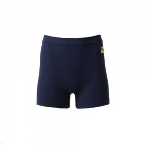 Navy Tracksmith Turnover Short Women's Tights Australia | BSJN-30248