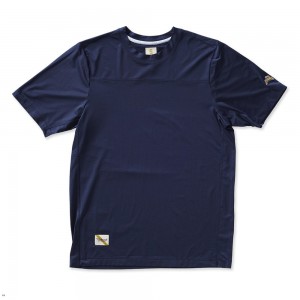 Navy Tracksmith Twilight Men's Tee Australia | FDUA-87092