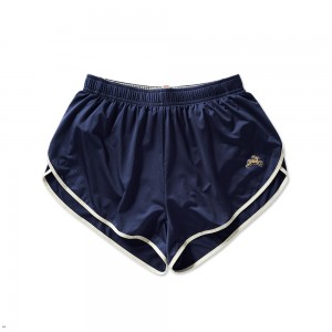 Navy Tracksmith Twilight Split Men's Shorts Australia | QRTE-97841