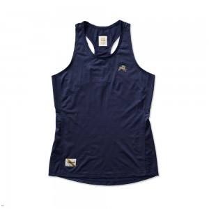 Navy Tracksmith Twilight Women's Tank Australia | NRYB-38095