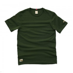 Olive Tracksmith Grayboy Men's Tee Australia | EZWF-67245