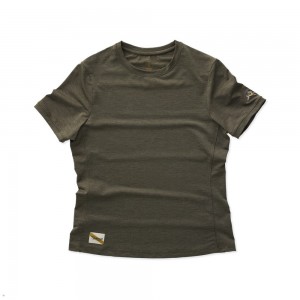 Olive Tracksmith Session Women's Tee Australia | SIMU-36125