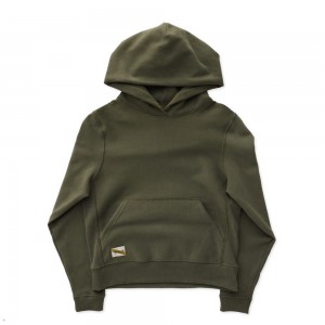 Olive Tracksmith Trackhouse Women's Sweatshirt Australia | JRIN-29684